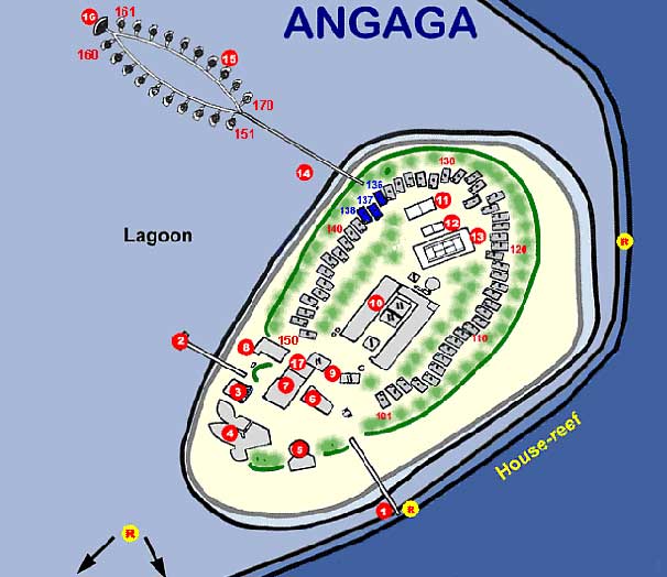 Maldives Resort Map (Enlarged)